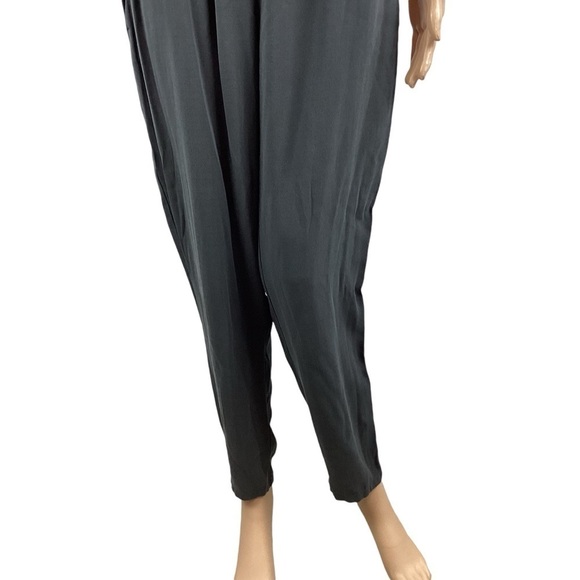 Eileen Fisher Tapered Silk Pants Size M Gray - Picture 3 of 7